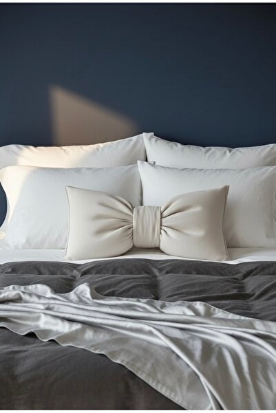 canbow وسادة زخرفية على شكل فيونكة، وسادة قماشية مزينة بفيونكة محشوة من الداخل