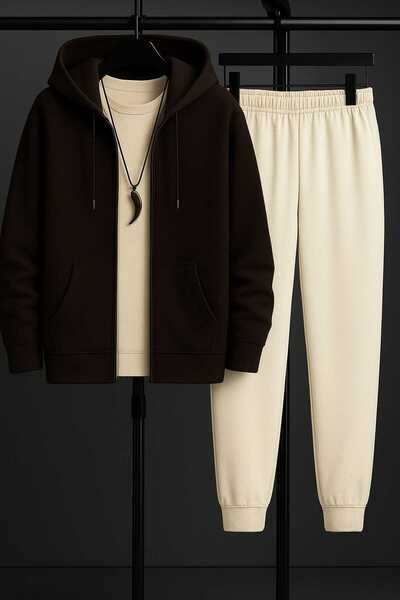 BRLKN Men's Hooded Jacket Tracksuit Set