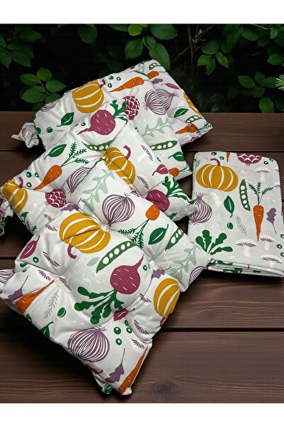 bt pasifik piknik, mutfak, şeffaf çantalı masa örtülü minder seti