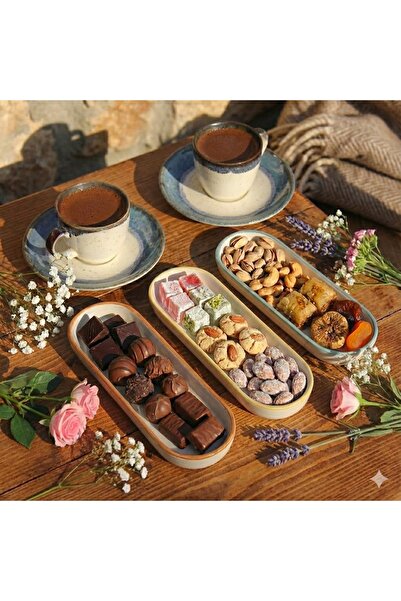 by burcu doğan This Person Is Born in the Sign of the Zodiac. Presentation Set for 2 People - 2 Cup Set, 3-Piece Snack Set