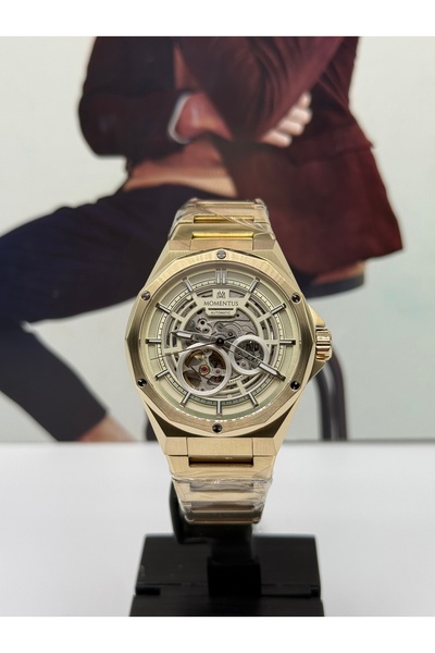 Momentus GOLD AUTOMATIC MEN'S WRISTWATCH 5 ATM WATERPROOF