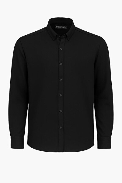FABİO CASSANİ Gewer Long Sleeve Slim Fit Men's Shirt with Fleece Inside - 7440