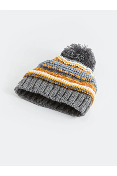 LC Waikiki Lcw Baby Ecru 3D Baby Boy Knitwear Beanie