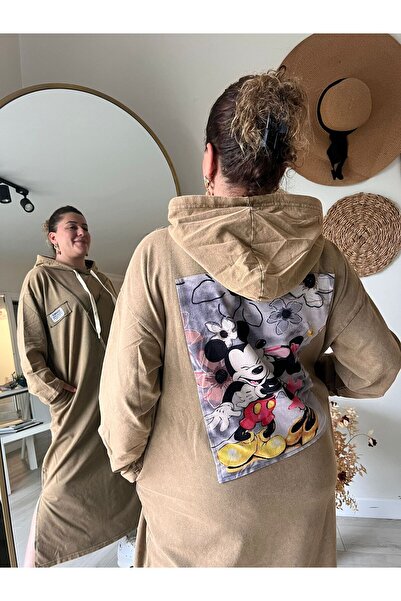 MJORA 100% Cotton 2-Thread Oversized Miki Printed Dress