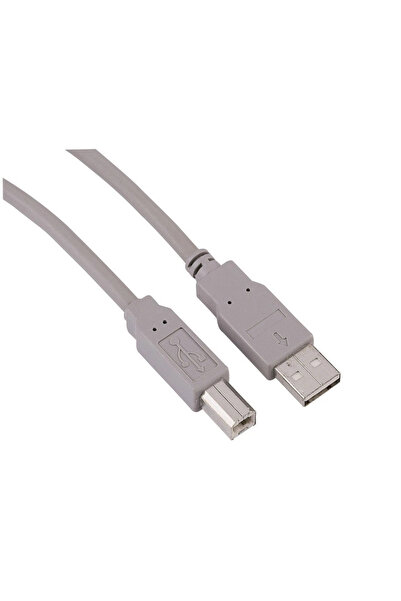 Hama USB 2.0 type a - b usb kablo yazıcı kablosu gri 5 metre
