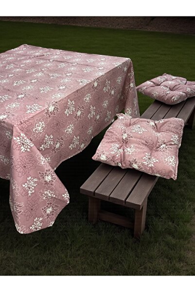 bt pasifik piknik, mutfak, şeffaf çantalı masa örtülü minder seti