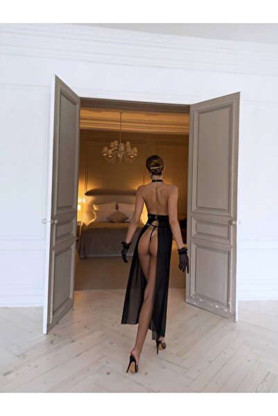 EDLİNGERİE Camasa de noapte din dantela neagra