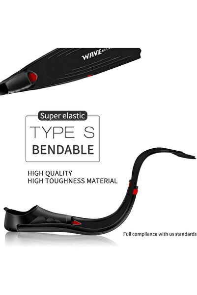 Wave Relaxation Long-pocketed diving fins for freediving and spearfishing