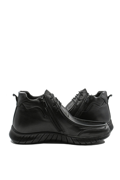 GORETTI Men's Black Leather Ankle Boots GOR 1946