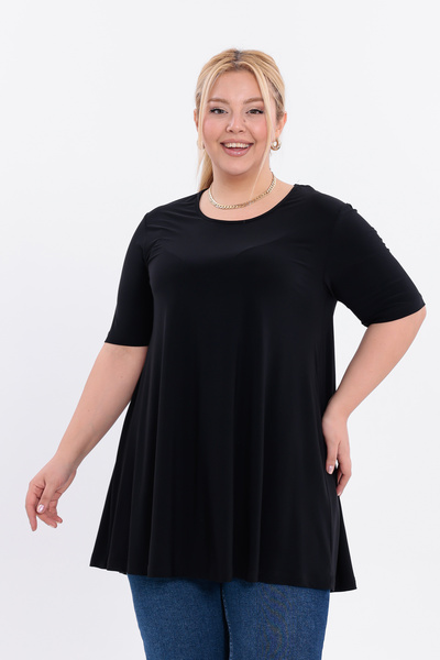 HELVEYS Sandy Fabric Short Sleeve Crew Neck Blouse – Luxurious, Elegant, and ...