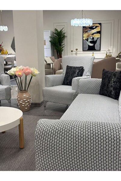 SENNORA 3.3.1.1 Sofa Cover Set - Stretch - Slipcover - Sofa Cover