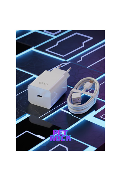 Pet Rock 67 W ŞARJ ALETİ REDMİ XİAOMİ UYUMLU 67 W ŞARJ ADAPTÖRÜ
