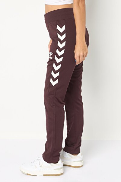 hummel Women Sportswear Fit Brand Logo Training Track Pants, Dark Plum