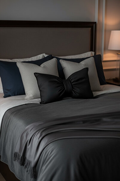 canbow Bowknot Appearance Throw Pillow Decorative Fabric Pillow with Inner Filling Bowknot Throw Pillow