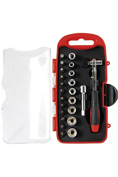 Generic 23-piece screwdriver set with interchangeable bits - compact hand tool wrench for appliance repair