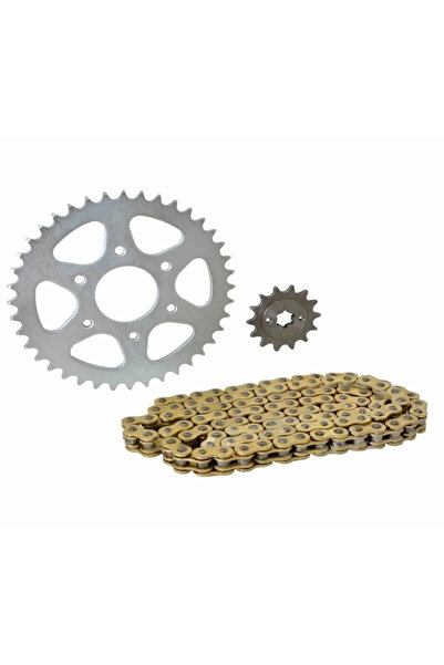 Genel Markalar Bajaj Pulsar Rs 200 - Ns 200 Orinli Gold Zincir Dişli Seti 520...