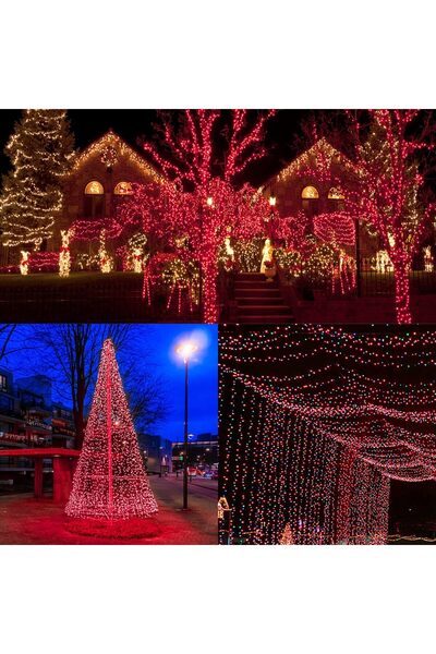 Zet 140 LED Installation – 9m Indoor-Outdoor, +ZET Gift, Christmas and Events Plug Red