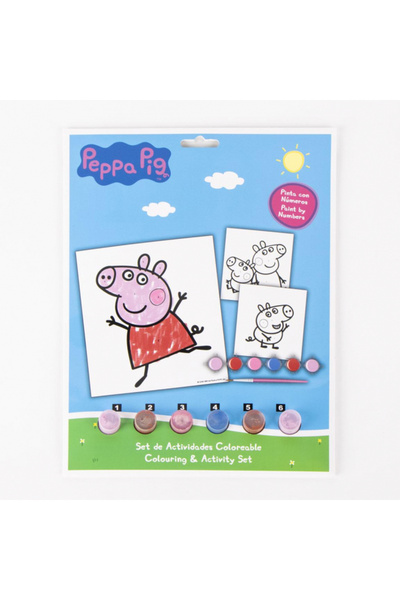 Peppa Pig Set Colorful pictat dupa numere
