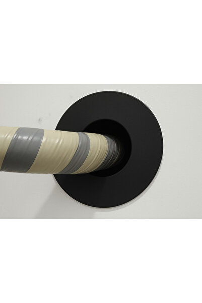 GenelTedarik Siyah Klima Borusu Delik Kapatma Dekoratif Kapak Boru Kapağı Plastik