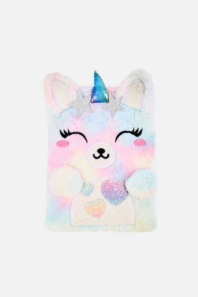 Votum Large Unicorn Furry Sketchbook, Multicolor