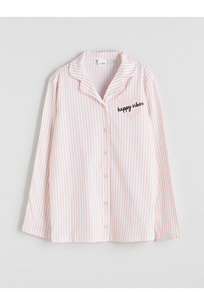 LC Waikiki Top de pijama pentru fetiță cu guler cămașă