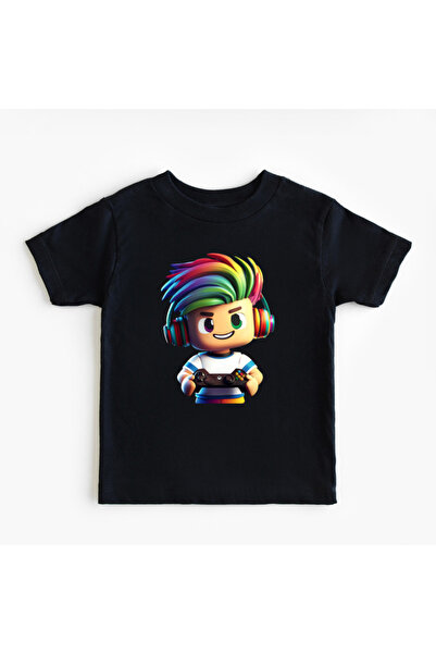 matelio Roblox Neon Gamer Kids T-shirt