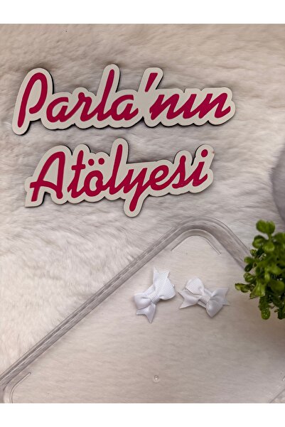 SOFT Біла двоколірна мініатюрна застібка-кнопка з гострими краями