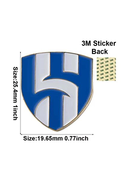 no markte ملصق معدني لنادي الهلال للهواتف المحمولة أو أي سطح أملس