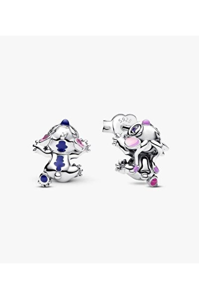 POSEİDONS JEWELLERY S925 Ayar Disney Stitch ve Angel Çivi Küpeler