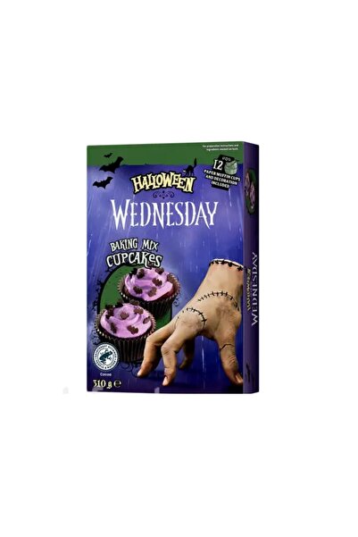 WEDNESDAY Halloween Baking Mix Cupcakes 310g – Cadılar Bayramı Temalı Cupcake Karışımı