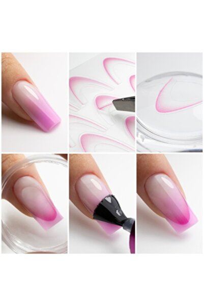 GIRLS CORNER Sticker Ombre French Smile Light Pink