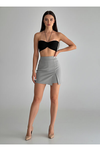 SLAW REZZ Slit Women's Shorts Skirt with Front