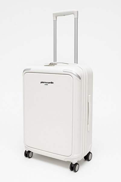 Pierre Cardin Kabin Boy %100 Polipropilen Valiz Beyaz 04PC7090
