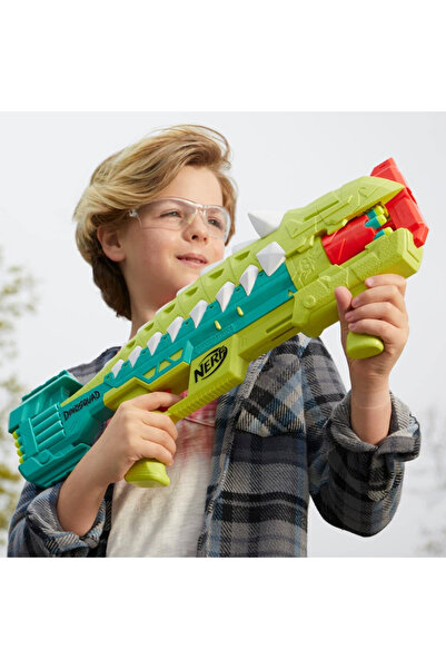 Nerf Legendary Dinosaur World Blaster - Elitte Dinosquad - Armorstrike, 16 projectiles