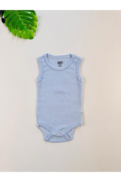 EFU BABY 100% Cotton Corded Fabric Straps Baby Undershirt Bodysuit