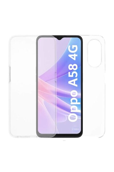 Gekko Mobile Θήκη 360° πλήρους σώματος για Oppo A58 4G, διαφανής