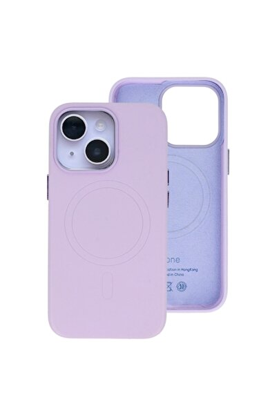 Gekko Mobile Husă din piele Gekko MagSafe pentru iPhone 14 — Violet (interior...