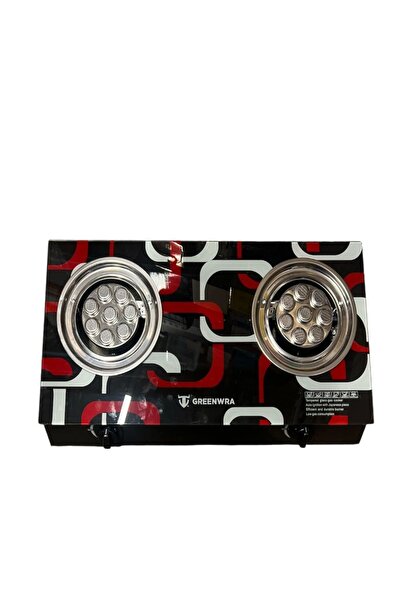 OEM 2-burner glass stove – quartz ignition, cylinder gas