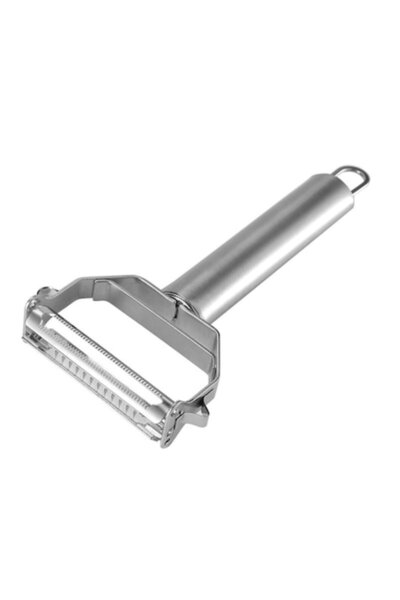 Sunmostar Vegetable Peeler, Stainless Steel, 17.5 x 8.2 cm, Silver