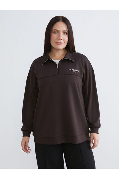 LC Waikiki MG TREND'EN LCW WAIKIKI Maro guler ridicat Brodat supradimensionat...