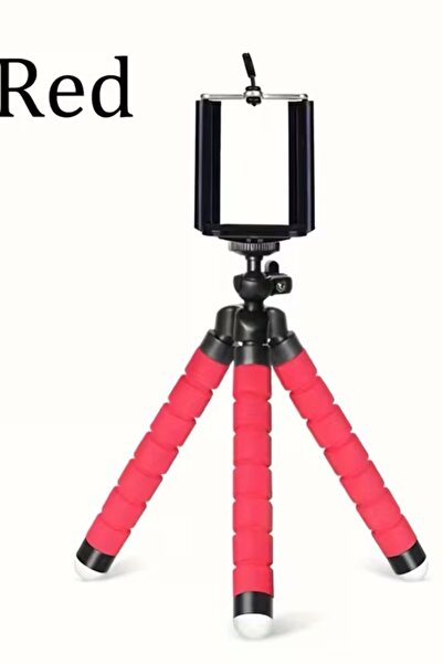 Primeaks Süngerli Mini Tripod Telefon Tutucu - Esnek Ahtapot Masaüstü Stand