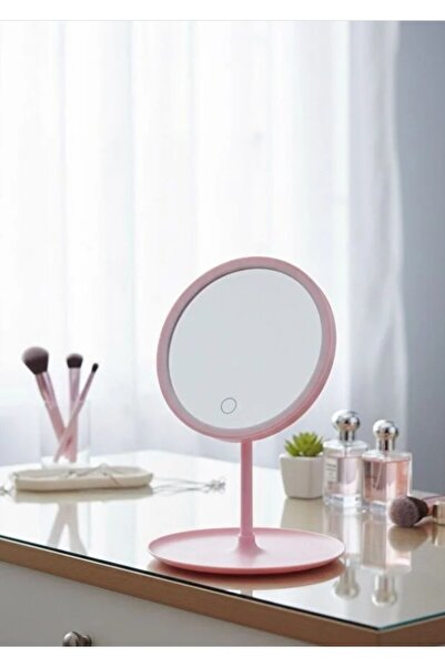 LeylArt LED Işıklı Dokunmatik Masa Üstü Makyaj Aynası – 3 Mod Aydınlatma