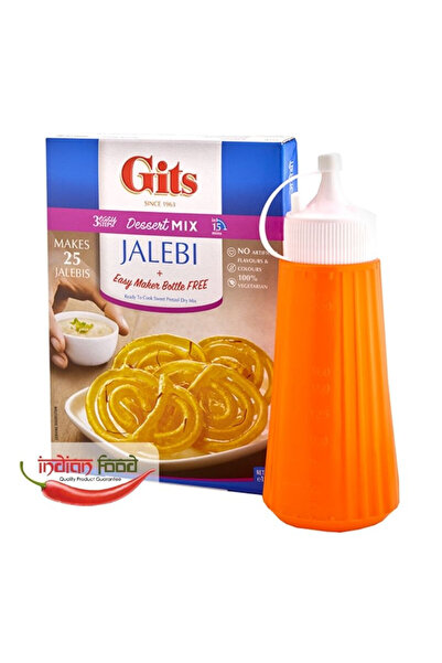 Gits Mix Jilebi cu Maker (covrigi semipreparați infuzați cu sirop indian) 100g