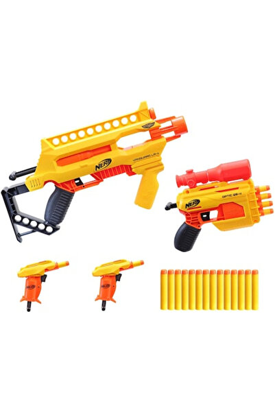 Nerf Set of 4 blasters - Infantry Pack, 20 projectiles
