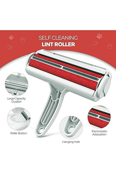 Zet Reusable Pet Hair Removal Roller with Self-Cleaning Base +ZET Gift