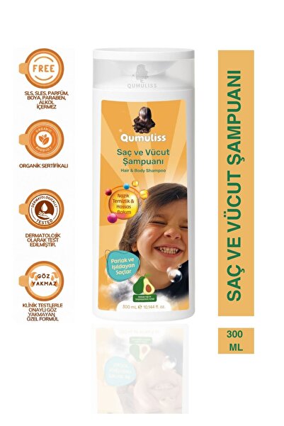Qumuliss %100 Doğal Göz Yakmayan Formül Yenidoğan Saç Ve Vücut Bebek Şampuanı 300 ml
