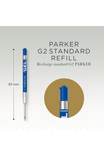 Parker Parker Gel Pen Ink Refill, Medium Tip (0.7 mm) | Quinc Blue Ink | 1 Piece - 2768