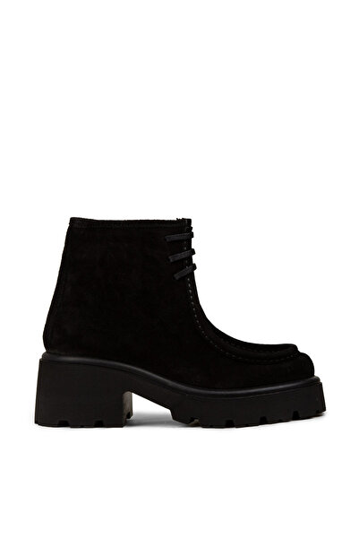 Deery Women's Genuine Suede Black Boots