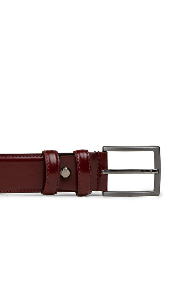 Deery Genuine Leather Claret Red Men's Belt