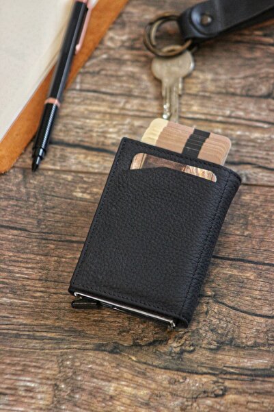 MAT CRAFT Genuine Leather Mechanism Wallet |   Card Holder |   With Card Holder |   Keychain with Gift |   In a Gift Box